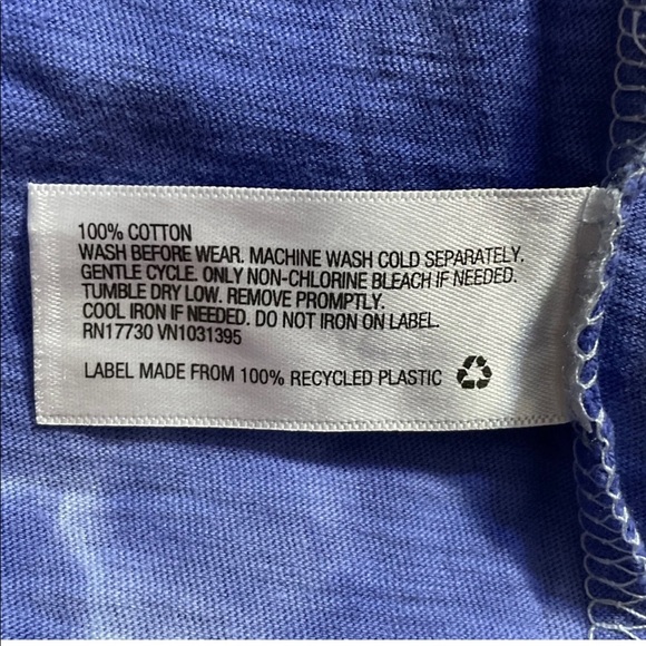 Universal Threads Womens Blue Tie Dye Pocket Tee T Shirt Top Small New With Tags - Picture 7 of 7